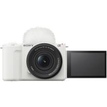Câmera sony zv-e10 ii mirrorless kit com lente 16-50mm (branca)
