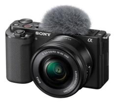Câmera Sony Zve10 Mirrorless Kit Com Lente 1650mm preta Câmera Sony Zve10 Mirrorless Kit Com Lente 1650mm preta