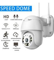 Câmera Speed Dome Wi-Fi Full HD 2MB Auto Tracking 360 Áudio Onvif