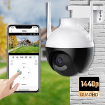 Câmera Speed Dome WiFi PTZ de 4MP com visão noturna colorida e detecção de movimento Quad HD 1440P - Wifi Smart Camera