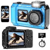Câmera Subaquática SPUNALP UHD 8K 70MP WiFi à Prova dÁgua até 10 m Câmera Subaquática SPUNALP UHD 8K 70MP WiFi à Prova dÁgua até 10 m