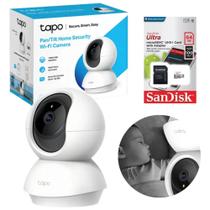 Câmera Tapo C210 Wi-Fi 360 Full HD com Visão Noturna + Cartão 64GB