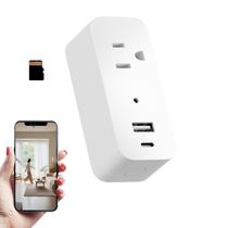 Câmera Tomada Power Strip InCliick 1080P WiFi 32GB Interna 110-220V