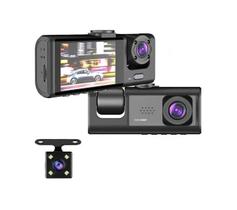 Câmera Tripla Gravação Motorista Criador Uber 99 2 Fullhd