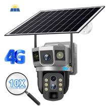 Câmera V380 VRT-VTS02 4G 3 polegadas com energia solar de 3 MP