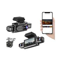Câmera Veicular 4 Canais 1080P Com WiFi, DVR Para Carro, Visão Frontal, Interna E Traseira, Visão Câmera Veicular 4 Canais 1080P Com WiFi, DVR Para Carro, Visão Frontal, Interna E Traseira, Visão