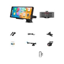 Câmera Veicular 4K Com Duas Lentes, Tela De 10,26 Polegadas, Wireless CarPlay, Android Auto, Visão