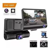 Camera Veicular Automotiva Gravação Full Hd Frontal Ré Lcd