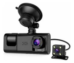 Câmera Veicular Carro Interna Externa e Cam Ré Wifi App com Visão Noturna Grava Full HD 1080P