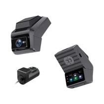 Câmera Veicular DashCam 2K Com Lente Dupla, Tela De 3 Polegadas, WiFi, Rastreamento GPS, Alimentação