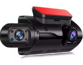 Câmera Veicular DVR KAPBOM KA1917 com Dupla Câmera, Gravação em Loop, Lente Grande Angular e Vídeo 480P Câmera Veicular DVR KAPBOM KA1917 com Dupla Câmera, Gravação em Loop, Lente Grande Angular e Vídeo 480P