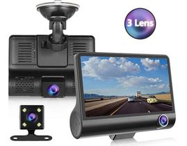 Câmera Veicular Frente Interno E Ré Fullhd Dvr Espaço Pra Memória 32g
