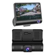 Câmera Veicular Gravação De Segurança Full Hd 1080p 3 Lentes
