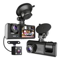 Câmera Veicular Interna Gravador de Vídeo 3 Câmeras Full HD