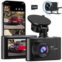 Câmera veicular LECTRUS 4K frontal + 2.5K traseira com WiFi e visão noturna