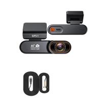 Câmera Veicular Mini 4G UHD Com Controle Por Aplicativo, DVR Automotivo Com Cartão SIM, Gravação Em