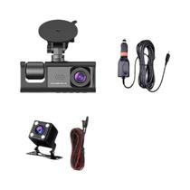 Câmera Veicular Mini DVR HD 1080P Com 3 Canais Wifi