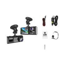 Câmera Veicular WiFi 1080P Com 2 Ou 3 Canais, Gravador DVR Frontal E Traseiro, Acessórios Para Carro