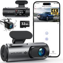 Câmera veicular WOLFANG WD03 4K frontal e traseira com WiFi e visão noturna Câmera veicular WOLFANG WD03 4K frontal e traseira com WiFi e visão noturna
