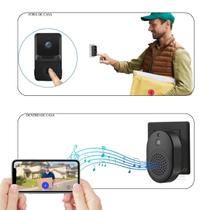 Câmera Visual De Vídeo Campainha Sem Fio Conexão Com Celular