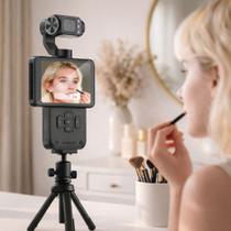 Câmera Vlog Estabilizador Rastreamento Facial Infravermelho WiFi Compatível com Tripé Gimbal PEI-SK2