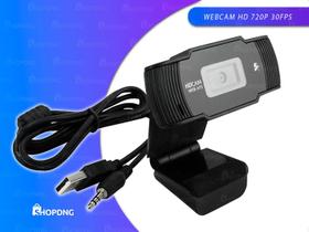 Câmera Webcam para Videoconferência Home Office Com Suporte universal Integrado 720p 30fps HD