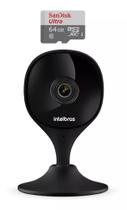 Câmera Wi-fi Imx Black Intelbras Mibo + Sd 64gb Ultra