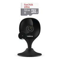 Câmera Wi-fi Imx C Black Intelbras Mibo + Cartão Sd 32gb Ultra