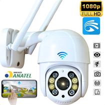 Câmera Wi-Fi IP Segurança Full HD 1080p Infravermelho Visão Noturna Prova D'água A8 C/ Anatel Sensor Presença Detecção Movimento - Tailored Brasil