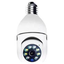 Câmera Wi-Fi Lâmpada 360 Full Hd Com Giro Ptz E Zoom Remoto