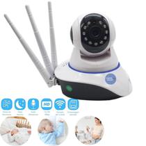 Câmera Wifi 3 Antenas 360 Visão Noturna e Áudio para Monitoramento