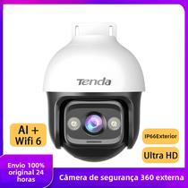 Câmera WiFi 6 Externa 5MP 360 graus Câmera IP Tenda Com Visão Noturna Colorida, Detecção De Câmera WiFi 6 Externa 5MP 360 graus Câmera IP Tenda Com Visão Noturna Colorida, Detecção De