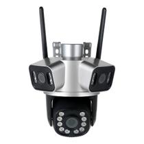 Camera Wifi Externa A53 Lente Tripla 4k Visão 360 App Icsee