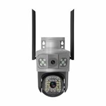 Câmera Wifi Full Hd Externa Prova D'água Lente Dupla Ip66