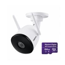 Camera wifi hd mibo im5 externa + cartao purple 64gb