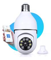 Câmera Wifi IP 360 Giratória Lâmpada para Casa - HD e Noturna para Proteção Total