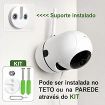 Câmera WiFi Segurança IP44 HD Visão Noturna Monitoramento