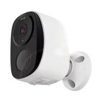 Câmera WiFi Sem Fio Externa 2K 3MP Com Bateria, Holofote, Sirene, Áudio Bidirecional E À Prova