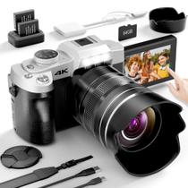 Câmera Yatao 75MP 4K 10X com zoom óptico WiFi com cartão TF de 64 GB