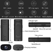 Câmeras de espionagem Mini Câmera 1080P HD Vigilância Remota Câmera de Vigilância Grande Angular Câmera de Vigilância de Vídeo (preto) Câmeras de espionagem Mini Câmera 1080P HD Vigilância Remota Câmera de Vigilância Grande Angular Câmera de Vigilância de Vídeo (preto)