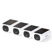 Câmeras de segurança ANRAN 2K, pacote com 4, Wi-Fi alimentado por energia solar, ao ar livre