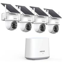 Câmeras de segurança ANSQUE Wireless Outdoor 4 Camera Kit 2K