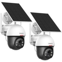 Câmeras de segurança DEKCO Wireless Outdoor Solar Movidas a Energia Solar 2K
