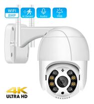 Câmeras De Segurança Full Hd com Wifi 360º IP Externa Infravermelho Visão Noturna a Prova Dágua Inteligente Modelo A8