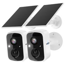 Câmeras de Segurança Hiseeu Solar Wireless - Kit com 2 Câmeras 4MP