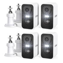 Câmeras de segurança IEGeek 2K 3MP Bateria WiFi Outdoor 4 unidades
