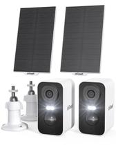 Câmeras de segurança IEGeek Solar Wireless 2K, pacote com 2 unidades ao ar livre Câmeras de segurança IEGeek Solar Wireless 2K, pacote com 2 unidades ao ar livre