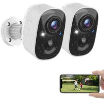 Câmeras de segurança MaxiViz Wireless Outdoor 2K com detecção de IA