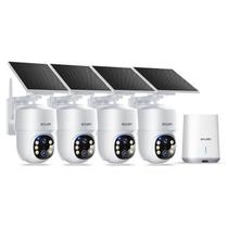Câmeras de Segurança SOLIOM 5MP Sem Fio para Externo Pacote com 4 Câmeras Câmeras de Segurança SOLIOM 5MP Sem Fio para Externo Pacote com 4 Câmeras