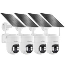Câmeras de Segurança VIZIUUY Kit com 4 Unidades 3MP Solar Sem Fio Câmeras de Segurança VIZIUUY Kit com 4 Unidades 3MP Solar Sem Fio